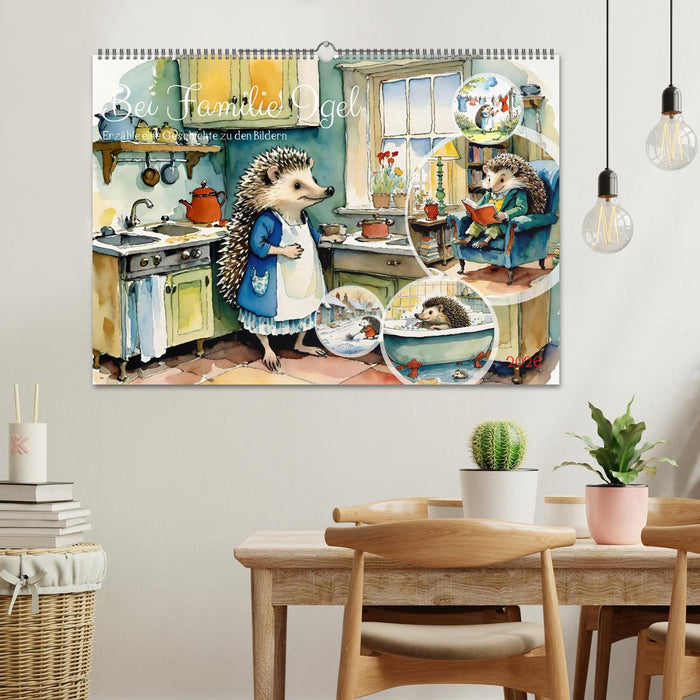 Bei Familie Igel (CALVENDO Wandkalender 2026)