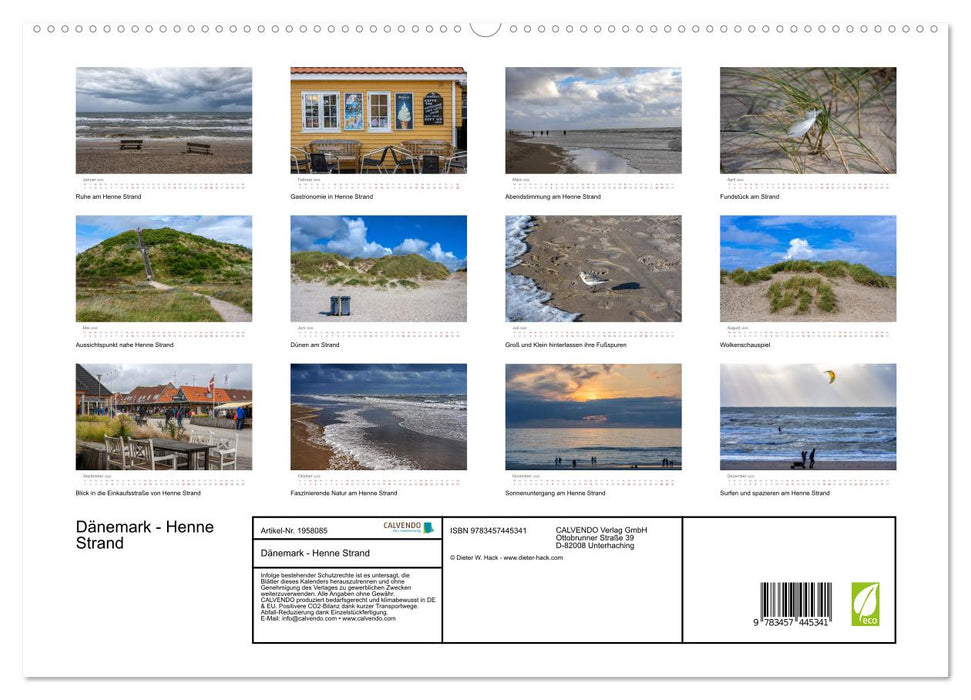 Dänemark - Henne Strand (CALVENDO Premium Wandkalender 2026)
