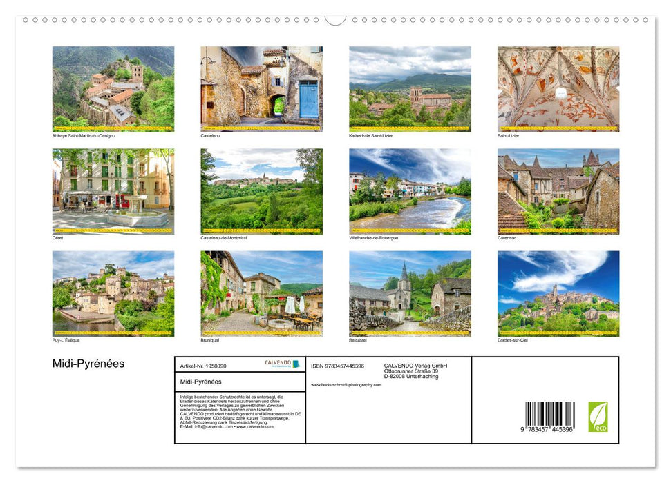 Midi-Pyrénées (CALVENDO Premium Wandkalender 2026)