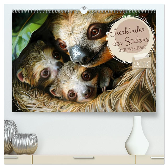 Tierkinder des Südens (CALVENDO Premium Wandkalender 2026)