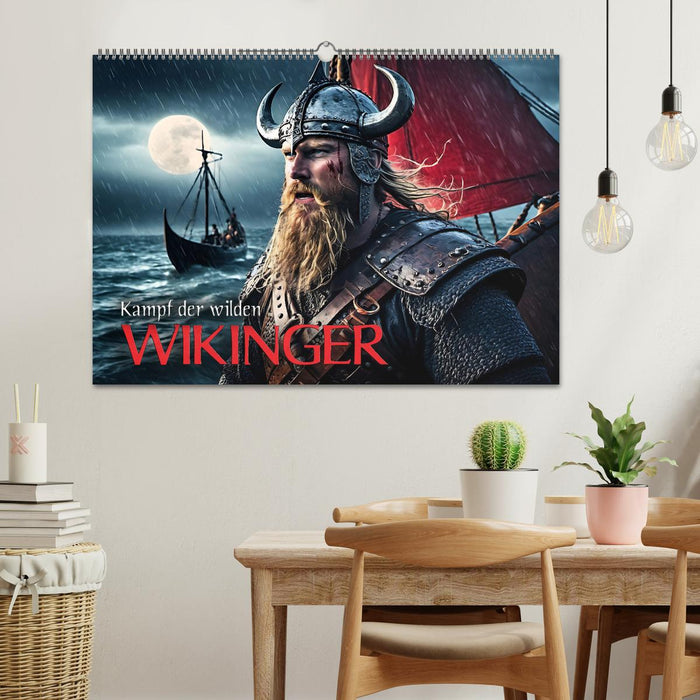 Kampf der wilden Wikinger (CALVENDO Wandkalender 2026)