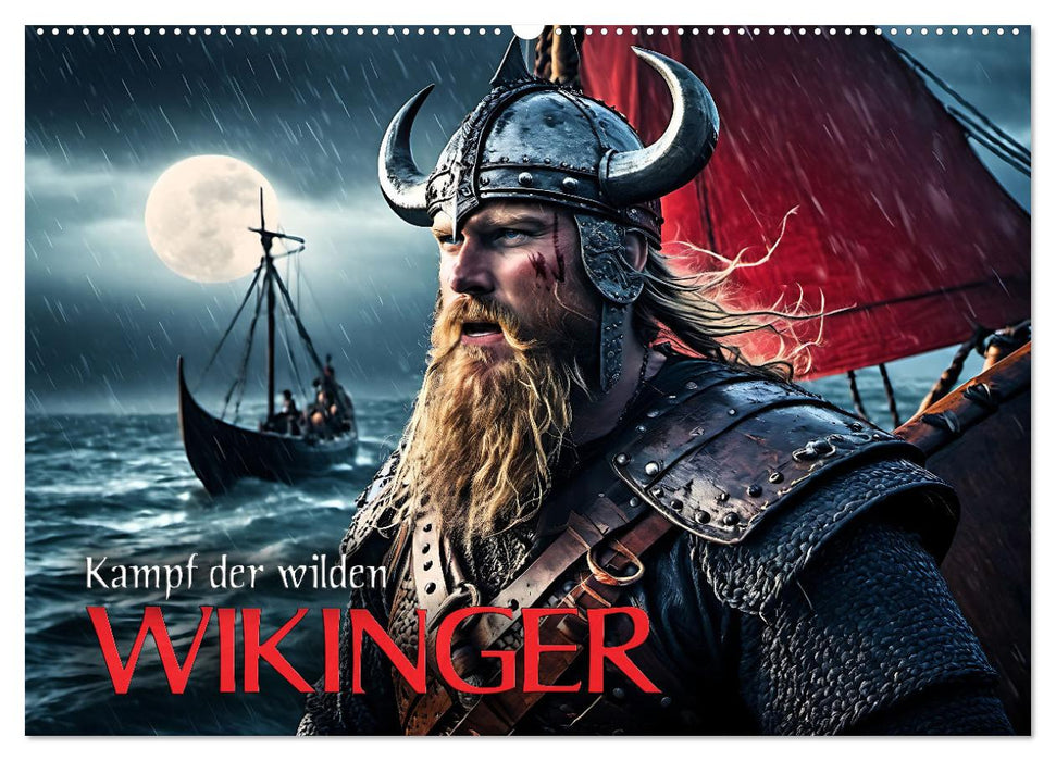 Kampf der wilden Wikinger (CALVENDO Wandkalender 2026)