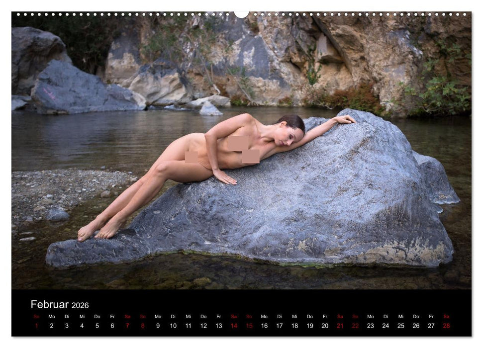 Aktfotografie auf Felsen (CALVENDO Premium Wandkalender 2026)
