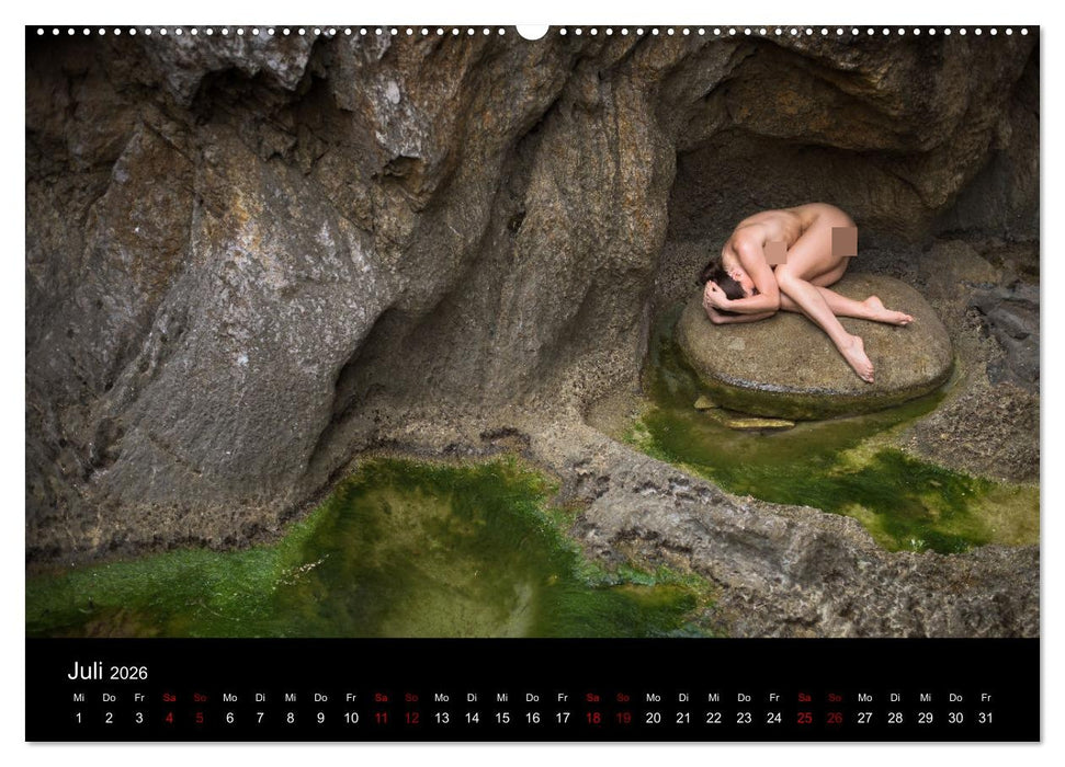 Aktfotografie auf Felsen (CALVENDO Premium Wandkalender 2026)