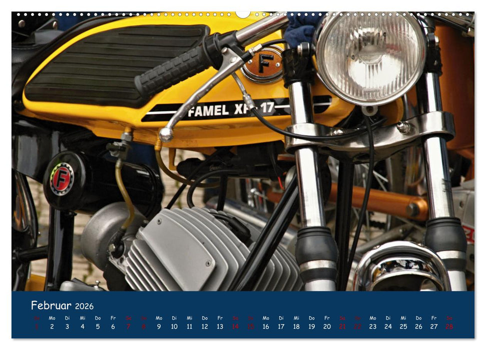 Vintage Mopeds (CALVENDO Premium Wandkalender 2026)