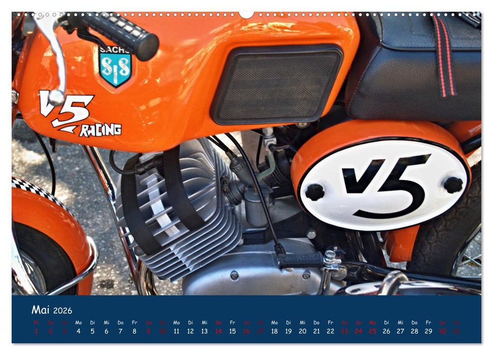 Vintage Mopeds (CALVENDO Premium Wandkalender 2026)