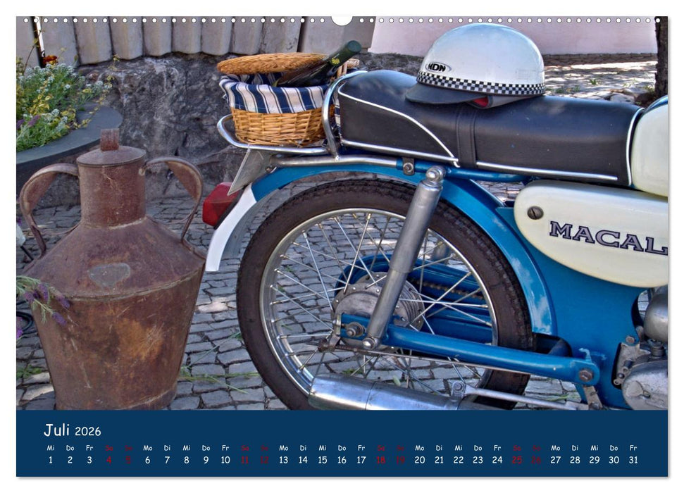 Vintage Mopeds (CALVENDO Premium Wandkalender 2026)