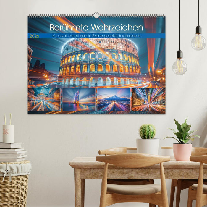 Berühmte Wahrzeichen (CALVENDO Wandkalender 2026)