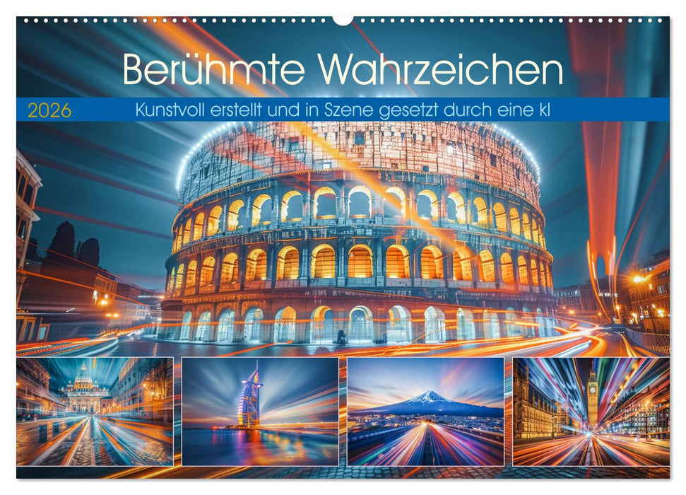 Berühmte Wahrzeichen (CALVENDO Wandkalender 2026)