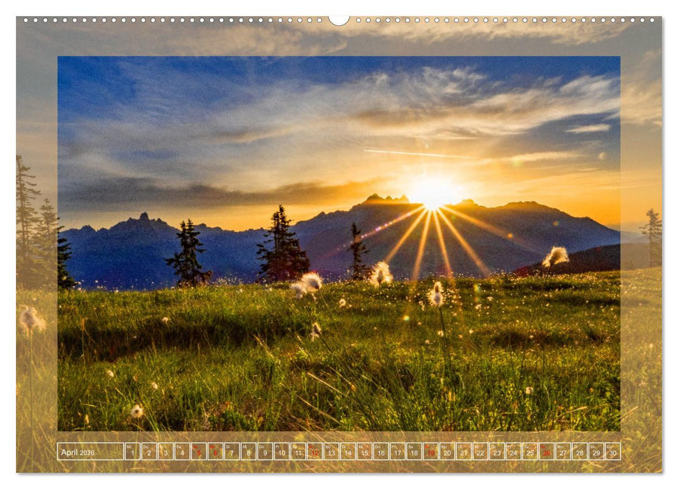 Wenn die Sonne erwacht und untergeht (CALVENDO Wandkalender 2026)