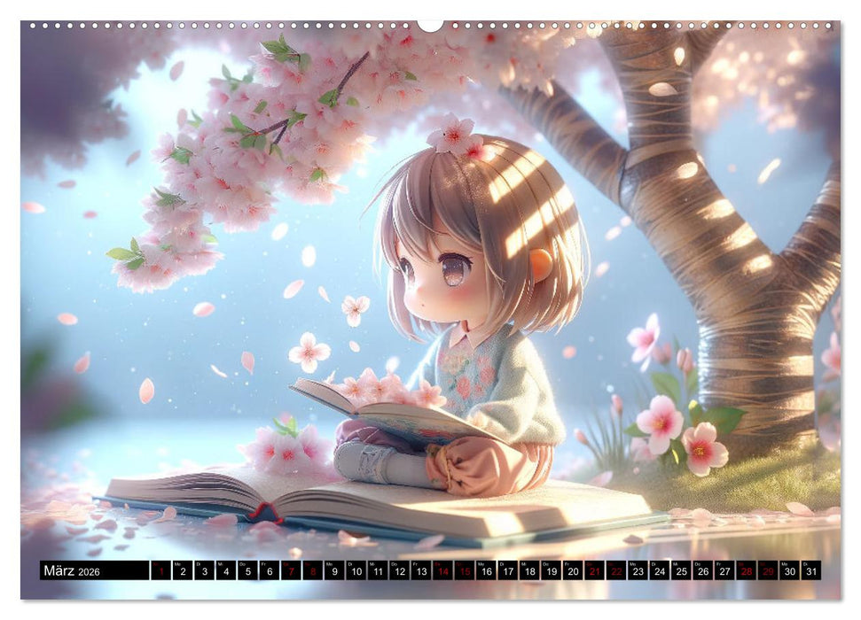 Anime Seasons: Ein Kalender voller lebendiger Manga-Szenen (CALVENDO Wandkalender 2026)