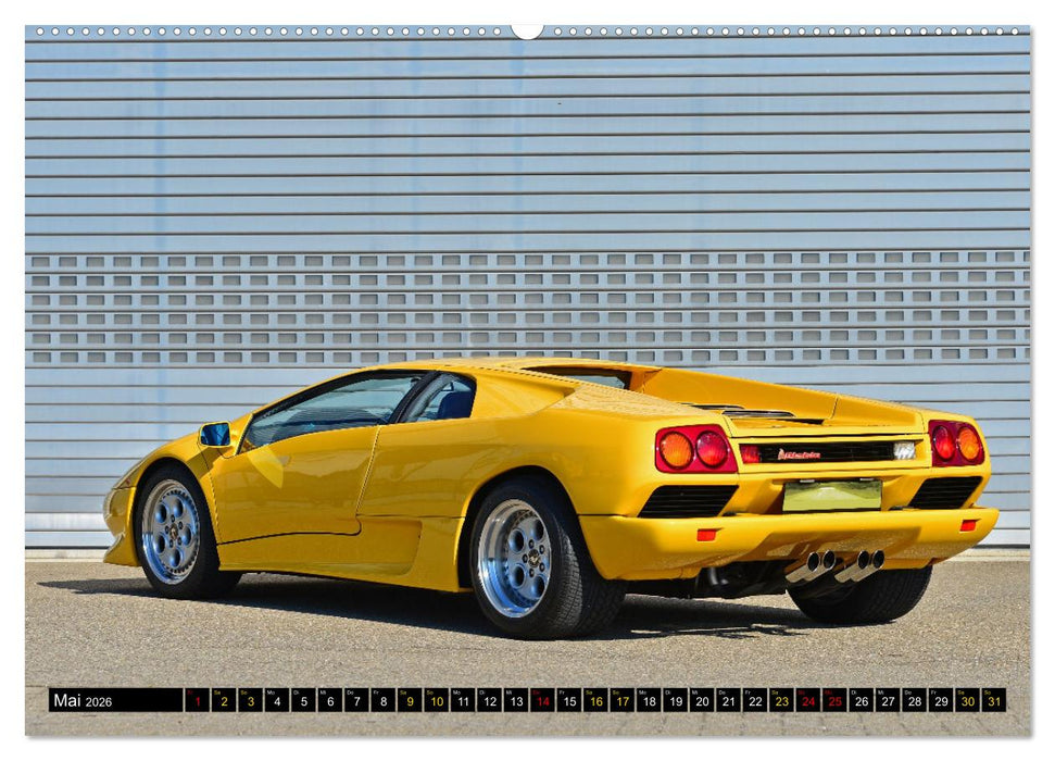 Der Teufel trägt Gelb - Lamborghini Diablo (CALVENDO Premium Wandkalender 2026)