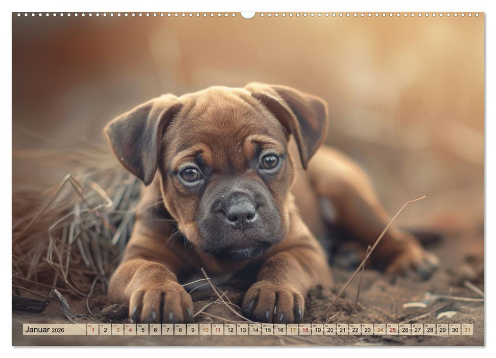 Welpenzauber: Ein Kalender zum Verlieben (CALVENDO Wandkalender 2026)