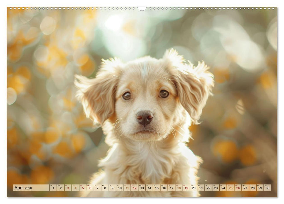 Welpenzauber: Ein Kalender zum Verlieben (CALVENDO Wandkalender 2026)