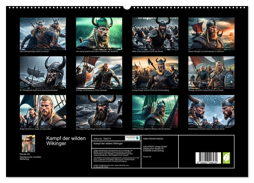 Kampf der wilden Wikinger (CALVENDO Premium Wandkalender 2026)