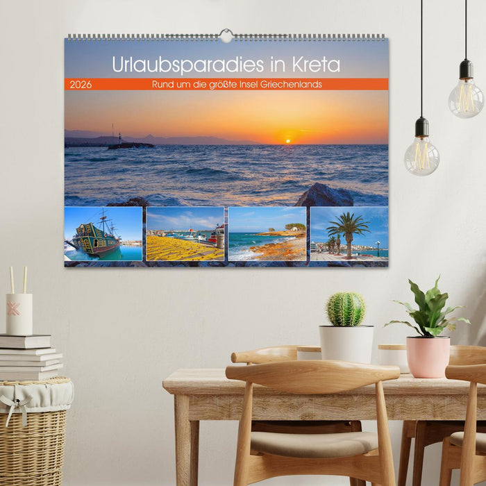Urlaubsparadies in Kreta (CALVENDO Wandkalender 2026)