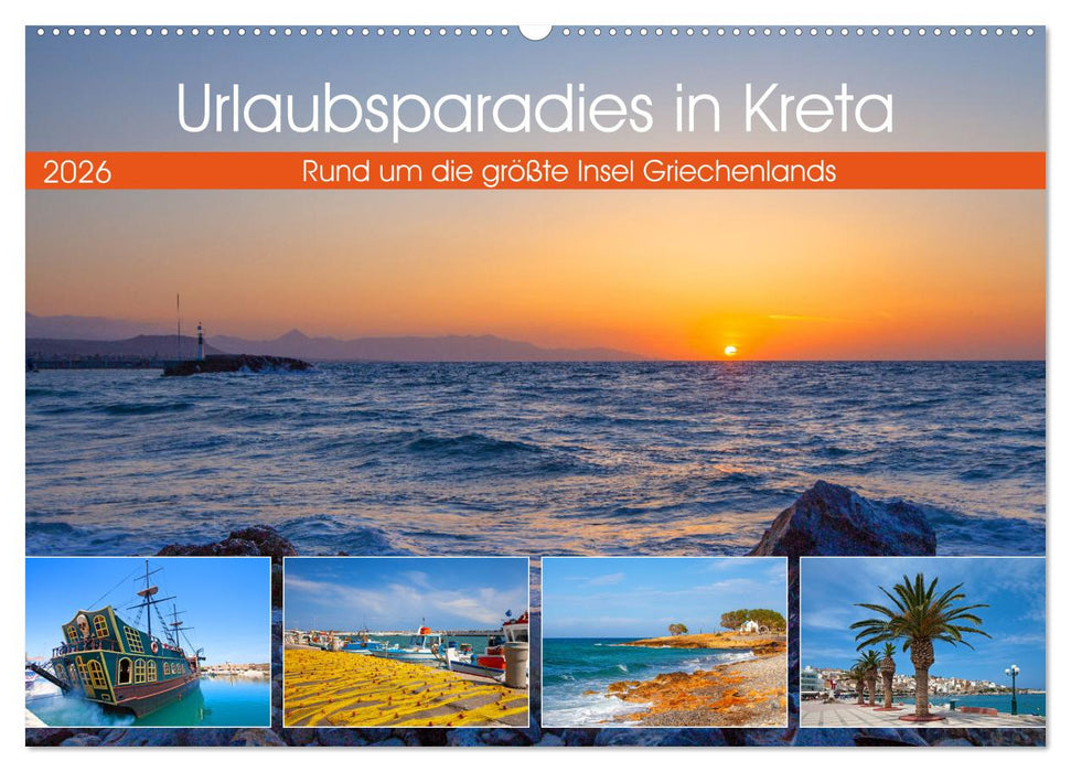 Urlaubsparadies in Kreta (CALVENDO Wandkalender 2026)