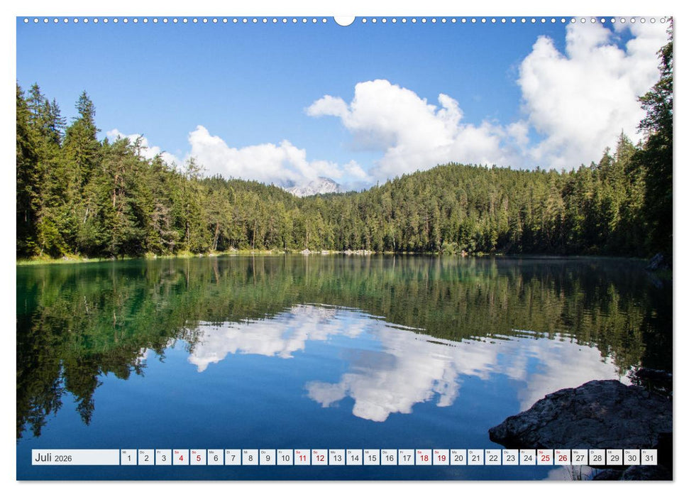 Urlaub in der Zugspitz Region (CALVENDO Premium Wandkalender 2026)
