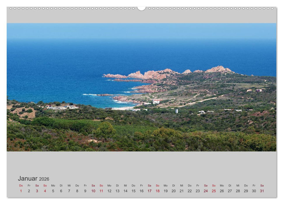 Sardinien – Die Nordküste (CALVENDO Wandkalender 2026)