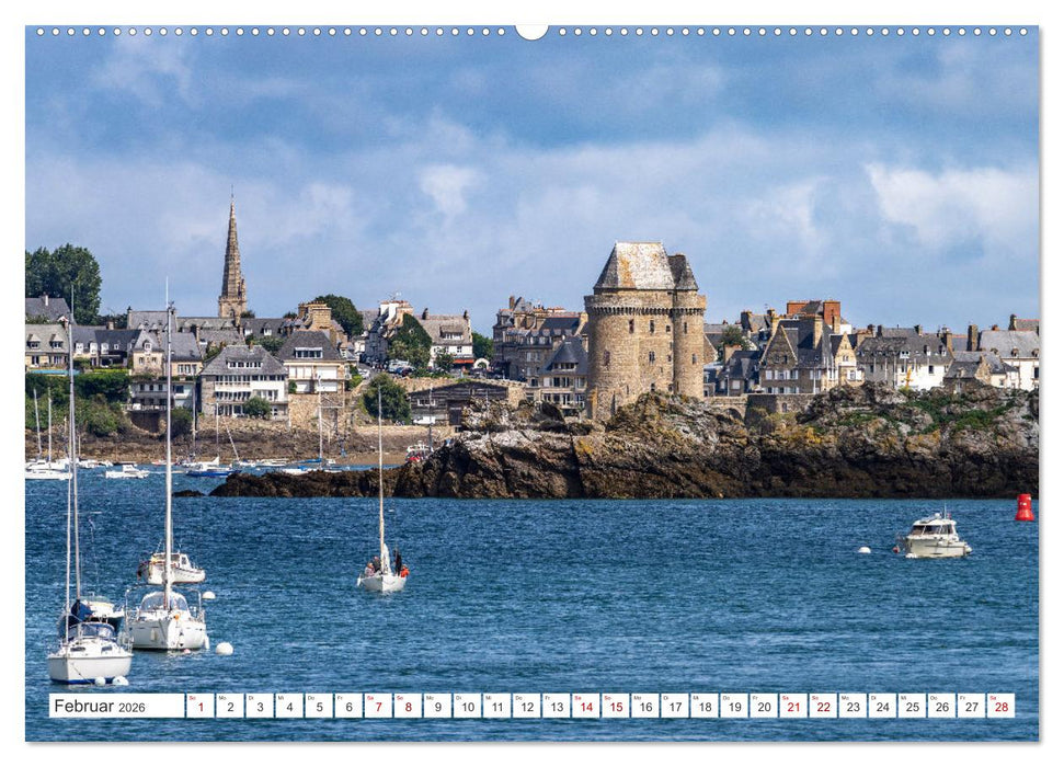 Bretagne - Saint Malo (CALVENDO Premium Wandkalender 2026)
