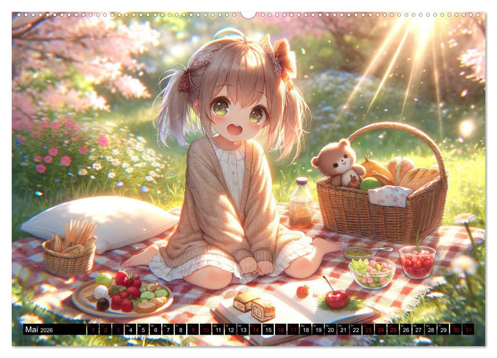 Anime Seasons: Ein Kalender voller lebendiger Manga-Szenen (CALVENDO Premium Wandkalender 2026)