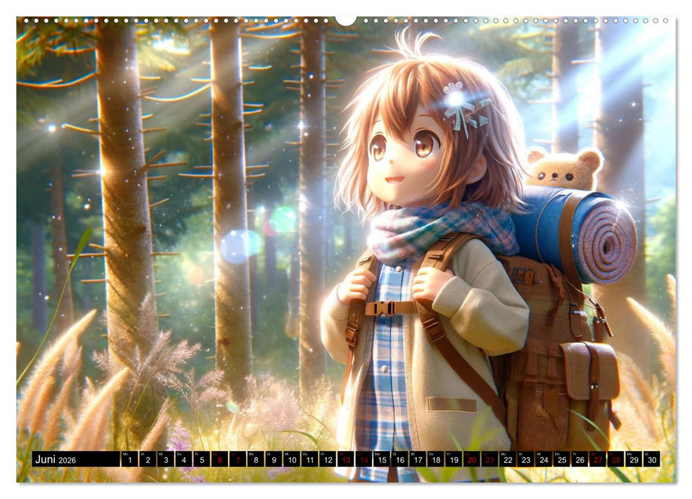 Anime Seasons: Ein Kalender voller lebendiger Manga-Szenen (CALVENDO Premium Wandkalender 2026)