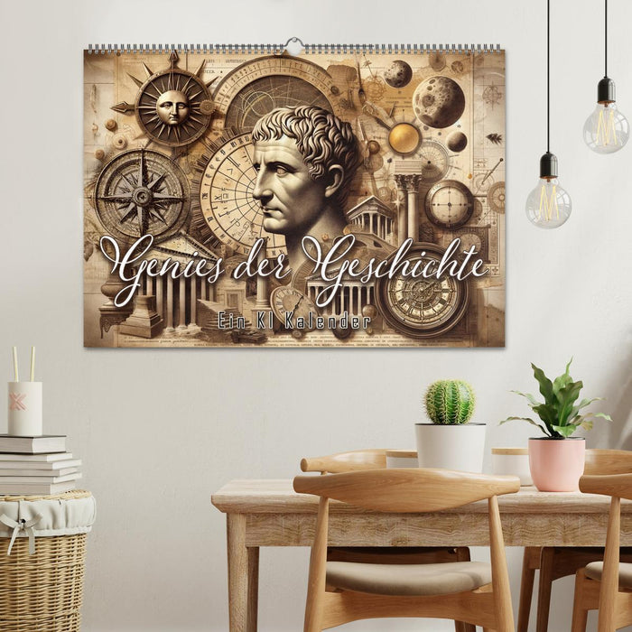 Genies der Geschichte - Ein KI Kalender (CALVENDO Wandkalender 2026)