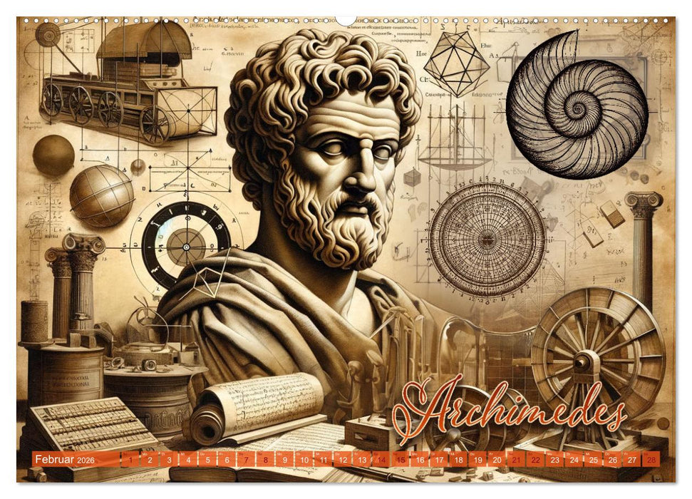 Genies der Geschichte - Ein KI Kalender (CALVENDO Wandkalender 2026)