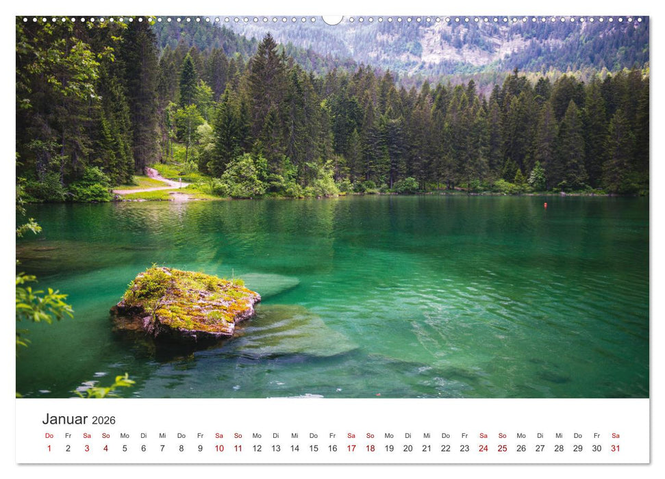 Alpensee - Wunder der Natur (CALVENDO Wandkalender 2026)