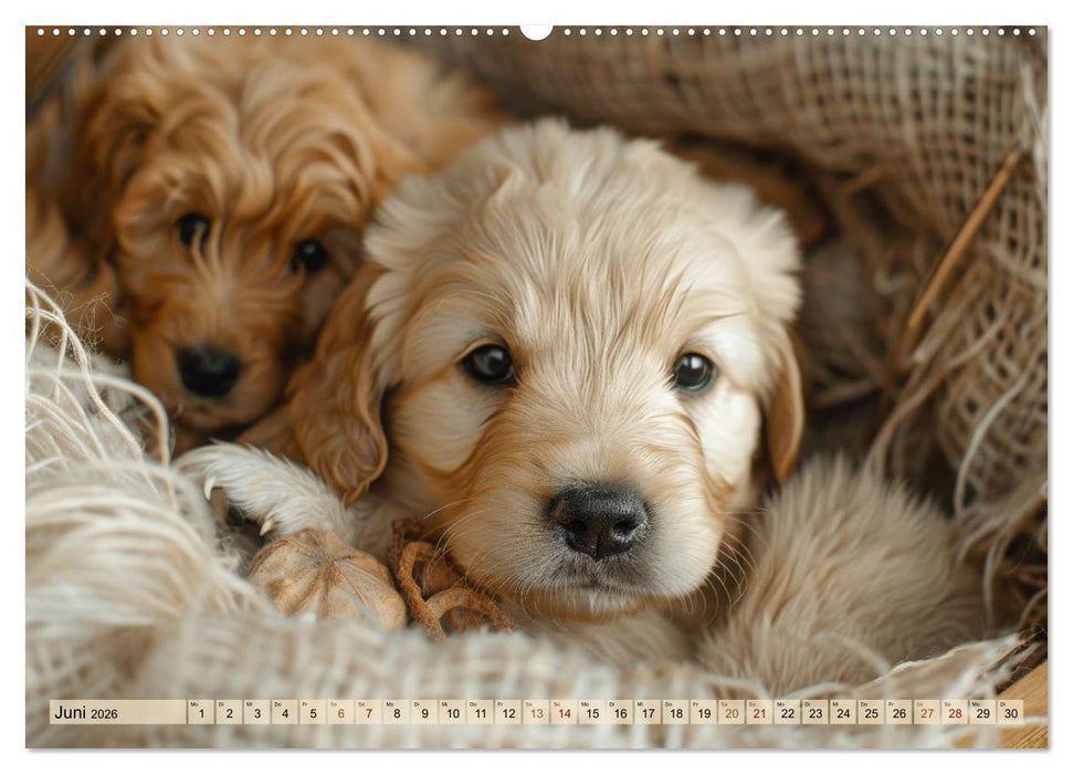 Welpenzauber: Ein Kalender zum Verlieben (CALVENDO Premium Wandkalender 2026)