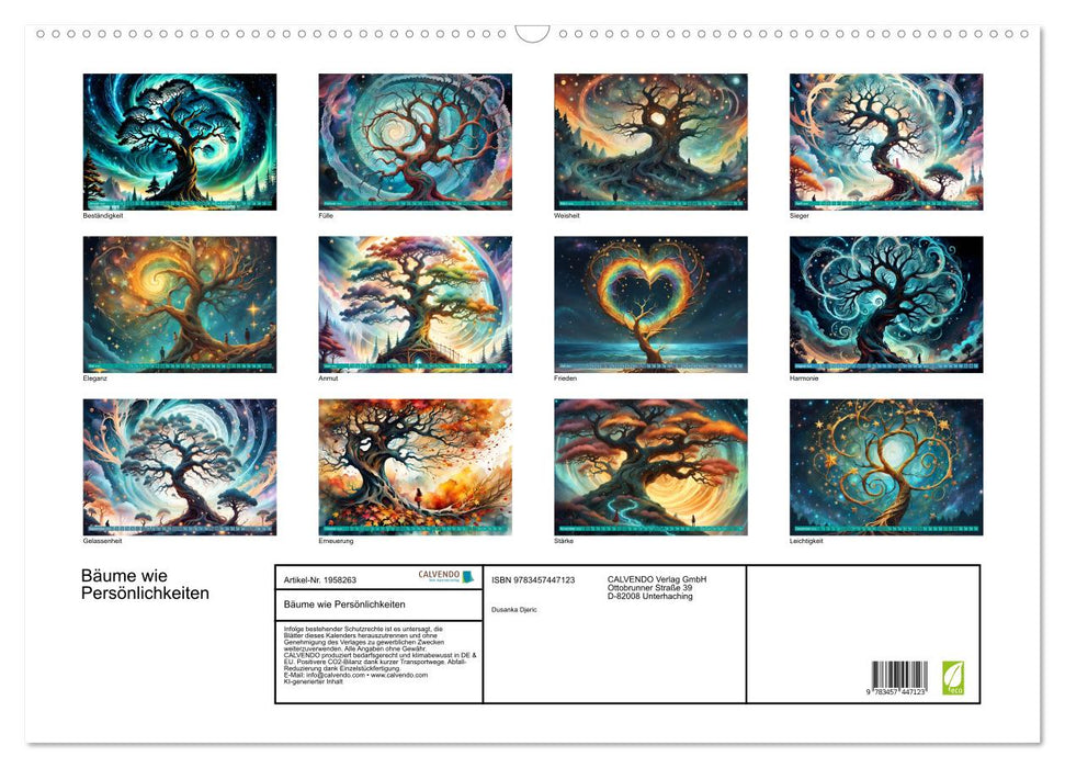 Bäume wie Persönlichkeiten (CALVENDO Wandkalender 2026)