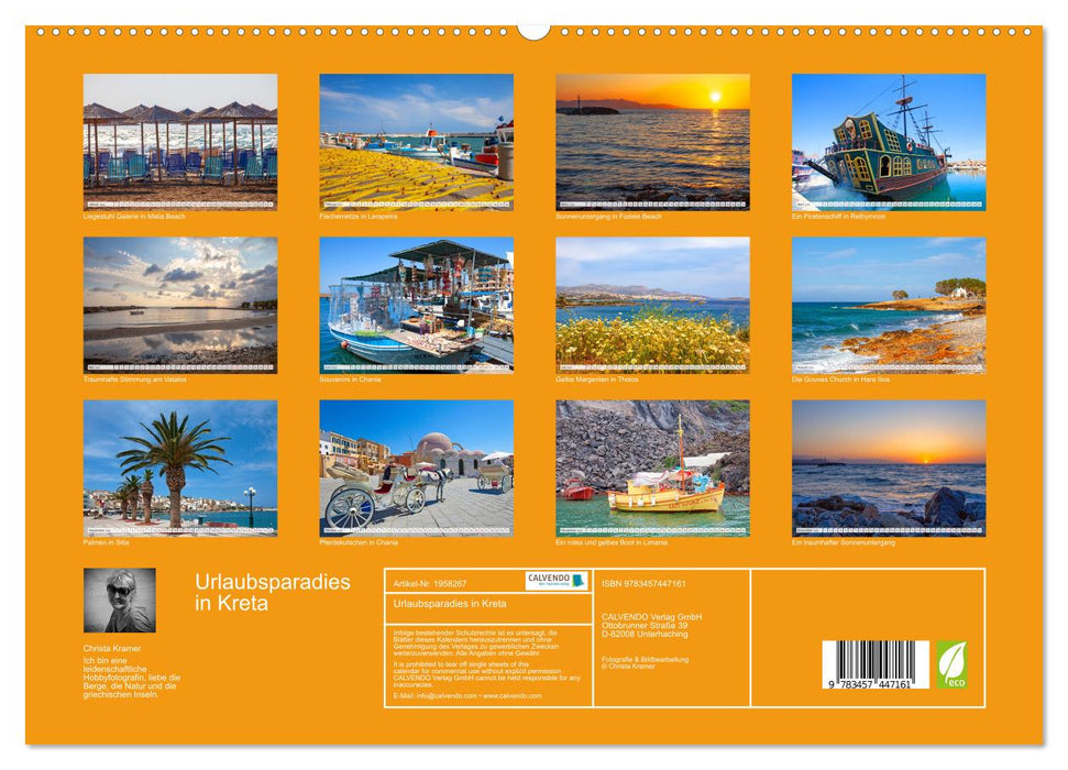 Urlaubsparadies in Kreta (CALVENDO Premium Wandkalender 2026)