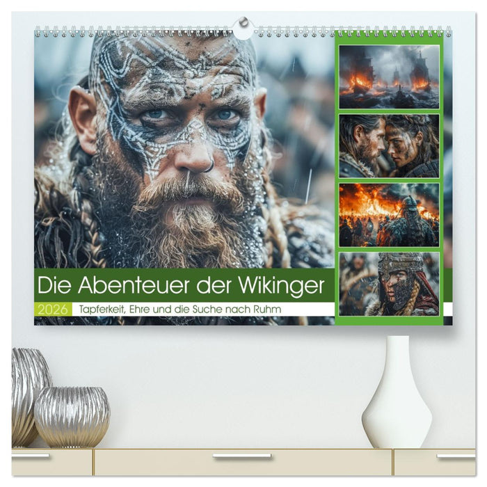 Die Abenteuer der Wikinger (CALVENDO Premium Wandkalender 2026)