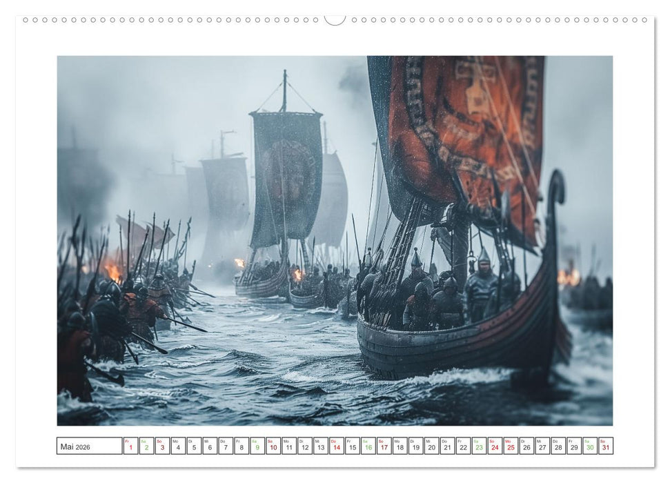 Die Abenteuer der Wikinger (CALVENDO Premium Wandkalender 2026)