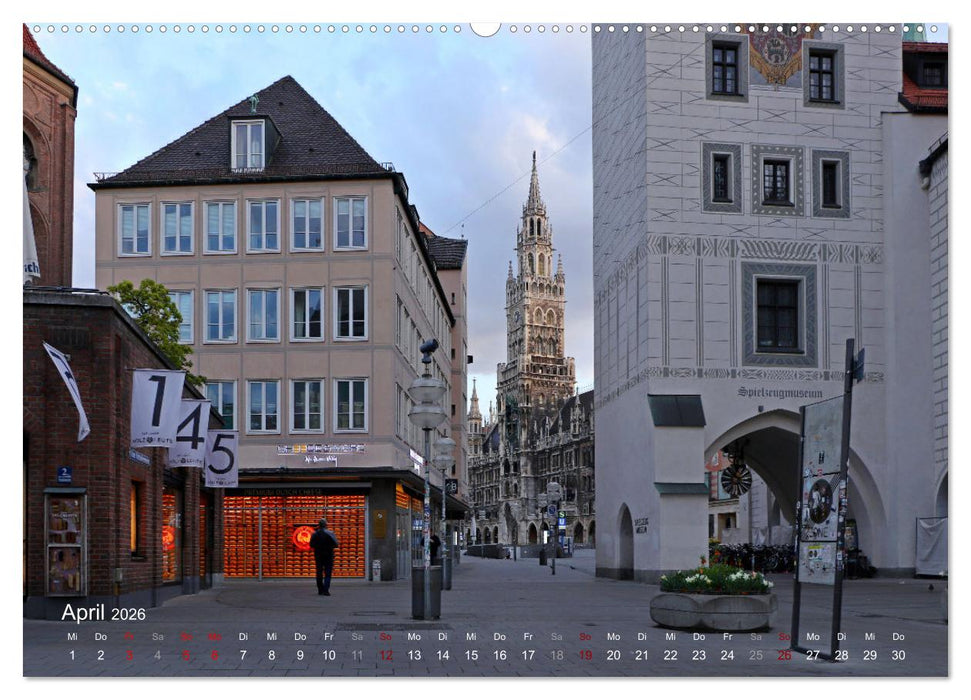 Impressionen aus München (CALVENDO Premium Wandkalender 2026)