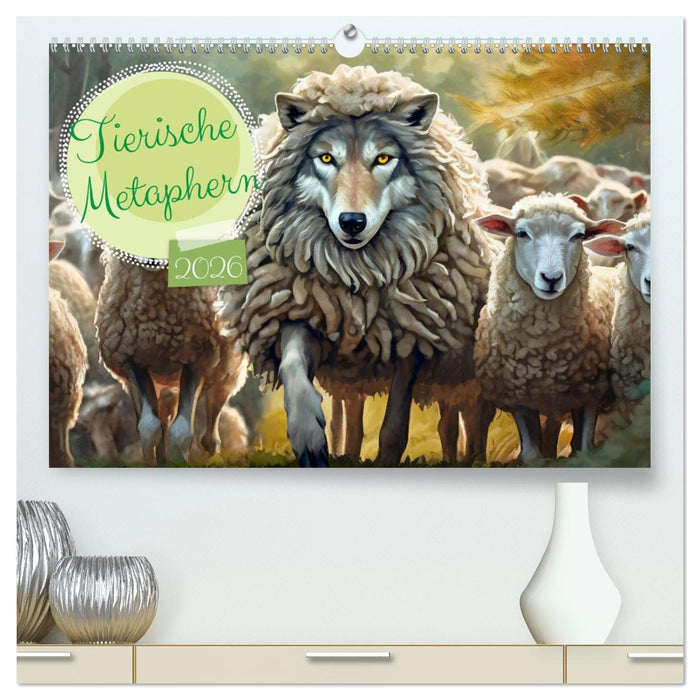 Tierische Metaphern (CALVENDO Premium Wandkalender 2026)
