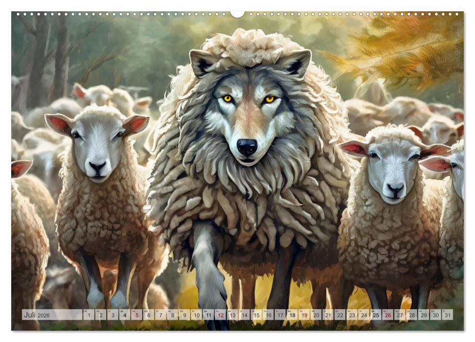 Tierische Metaphern (CALVENDO Premium Wandkalender 2026)