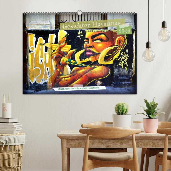 Gesichter Havannas - Street Art in der kubanischen Hauptstadt (CALVENDO Wandkalender 2026)