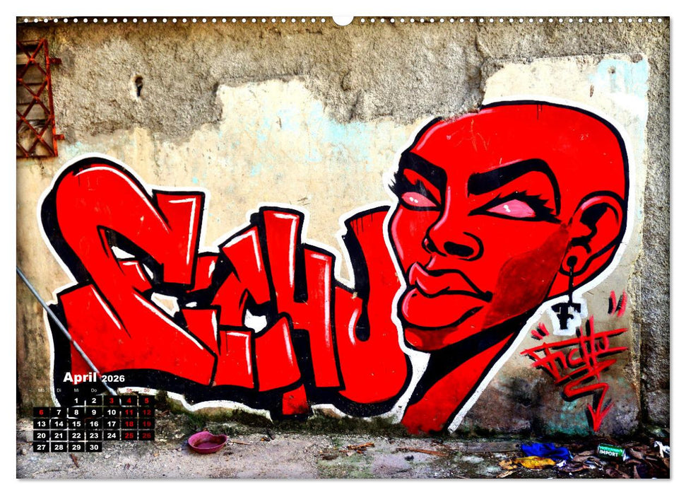 Gesichter Havannas - Street Art in der kubanischen Hauptstadt (CALVENDO Wandkalender 2026)