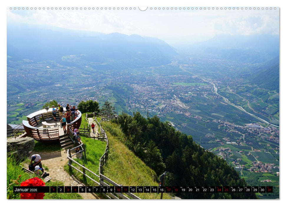 Meraner Höhenweg von Meran bis Katharinaberg (CALVENDO Premium Wandkalender 2026)