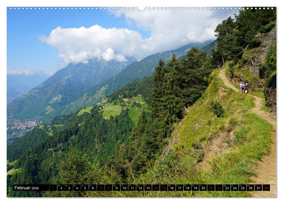 Meraner Höhenweg von Meran bis Katharinaberg (CALVENDO Premium Wandkalender 2026)
