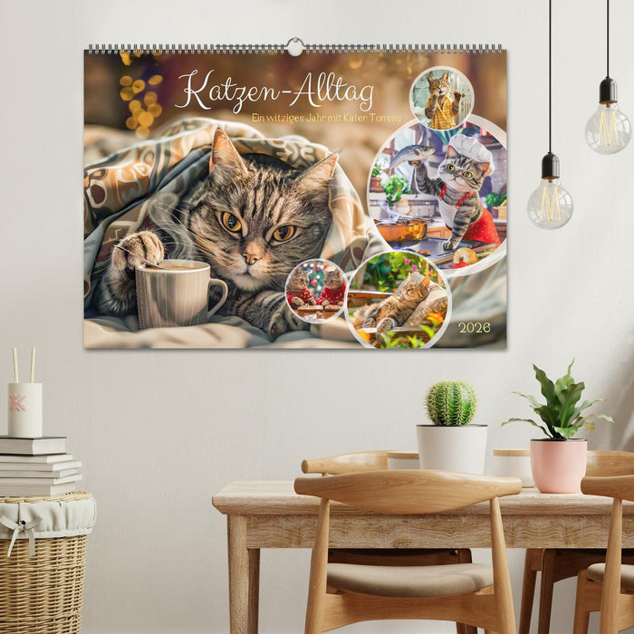 Katzen-Alltag - Ein witziges Jahr mit Kater Tommy (CALVENDO Wandkalender 2026)