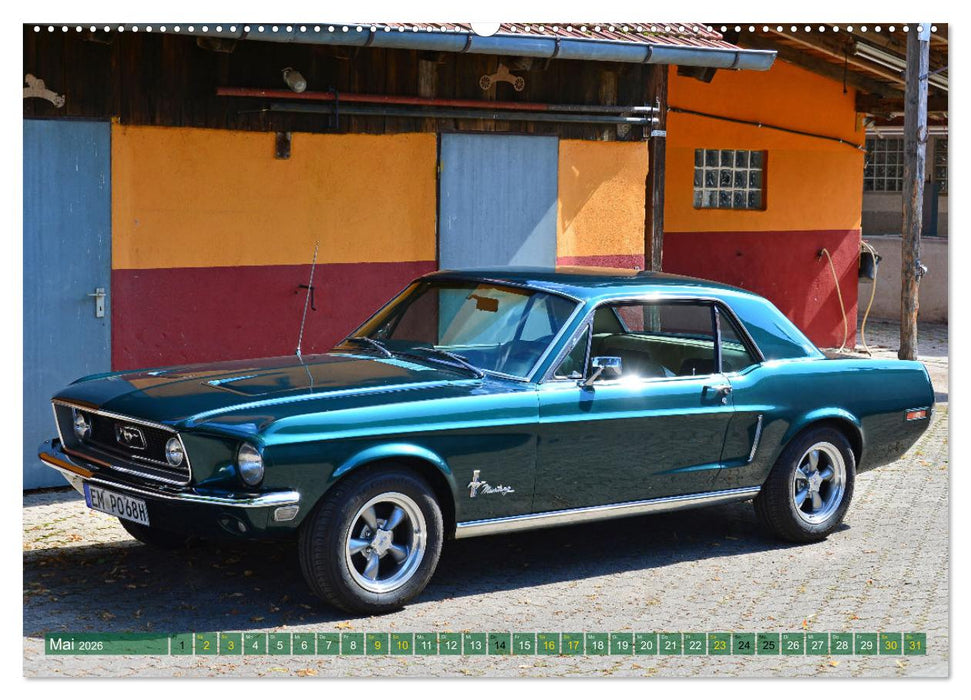 Ein Pony zum verlieben - Ford Mustang 1968 (CALVENDO Premium Wandkalender 2026)