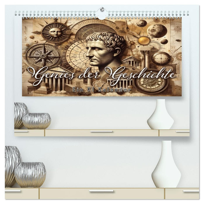 Genies der Geschichte - Ein KI Kalender (CALVENDO Premium Wandkalender 2026)