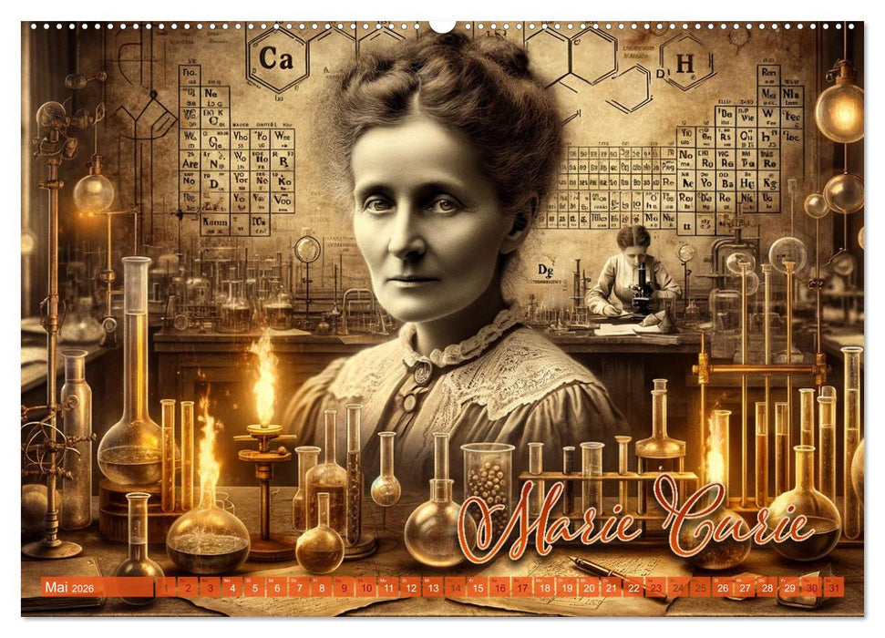 Genies der Geschichte - Ein KI Kalender (CALVENDO Premium Wandkalender 2026)