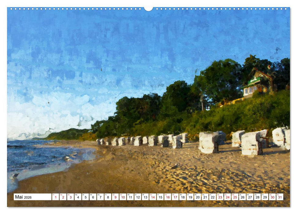 Malerische Insel Usedom - Acryl Impressionen (CALVENDO Premium Wandkalender 2026)