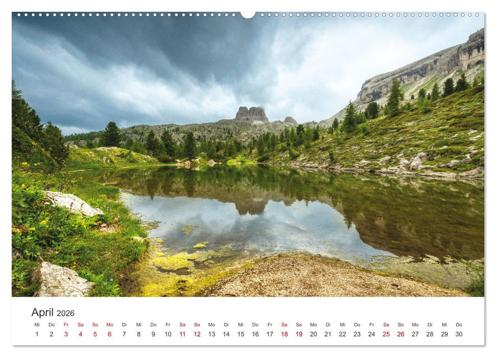 Alpensee - Wunder der Natur (CALVENDO Premium Wandkalender 2026)