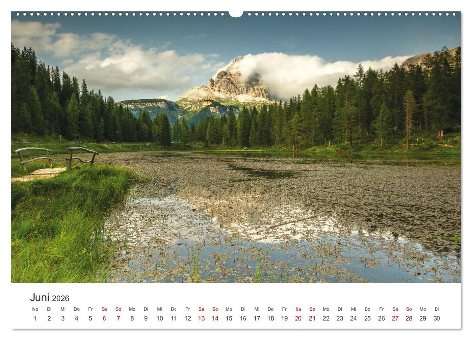 Alpensee - Wunder der Natur (CALVENDO Premium Wandkalender 2026)