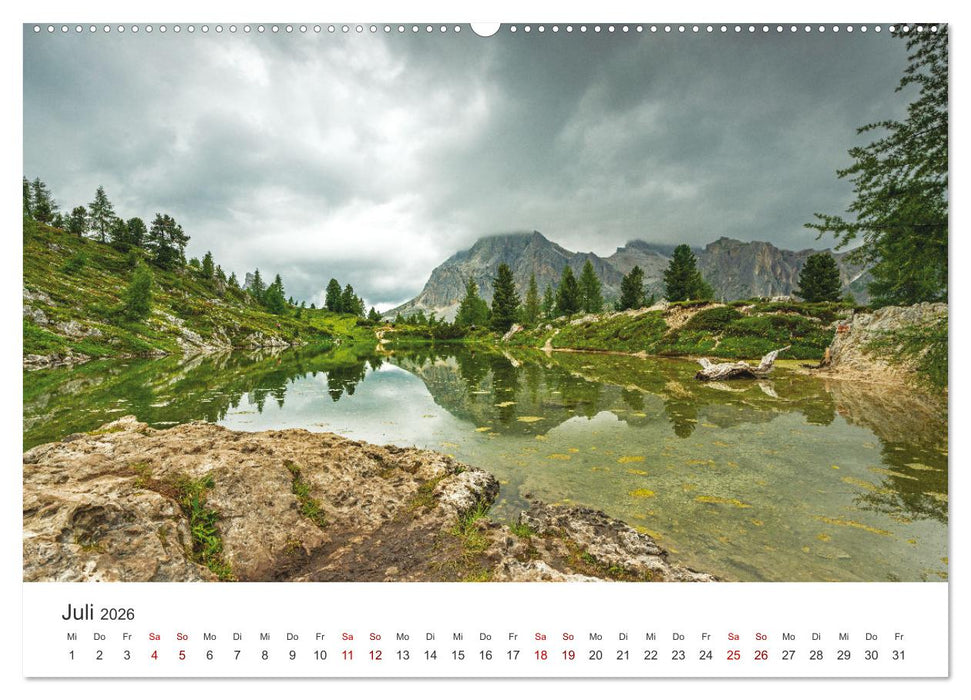 Alpensee - Wunder der Natur (CALVENDO Premium Wandkalender 2026)