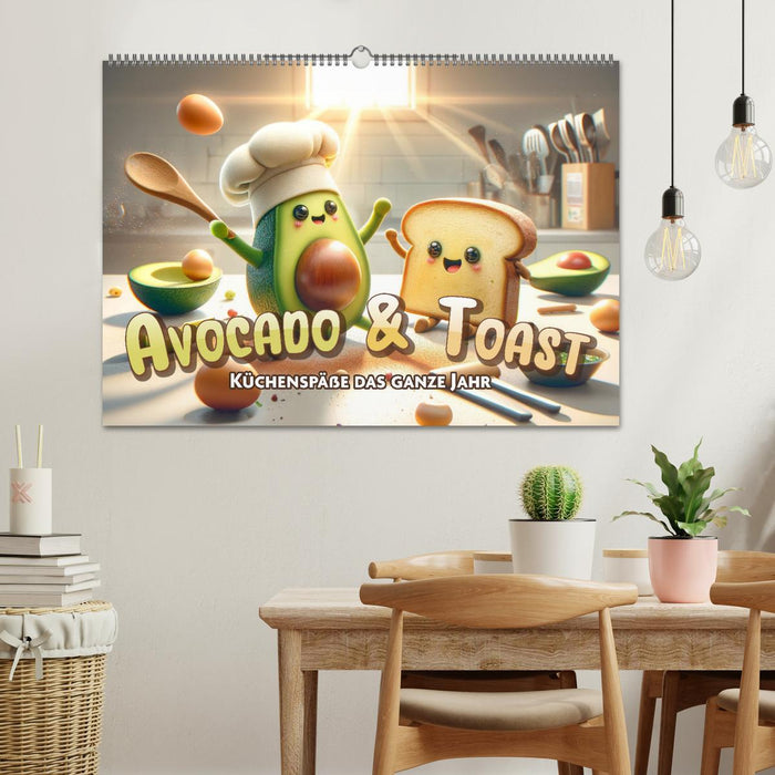 Avocado & Toast - Küchenspäße das ganze Jahr (CALVENDO Wandkalender 2026)
